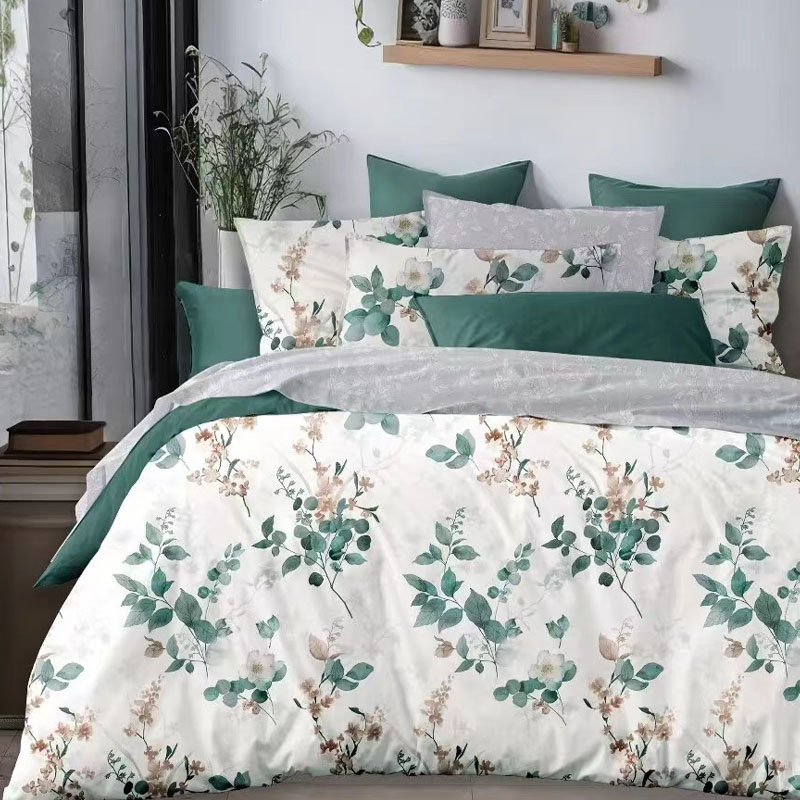 Serene Greens Single Bed Sheet Set